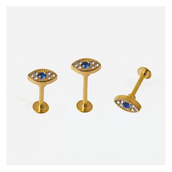 Gold Gemset Eye Labret