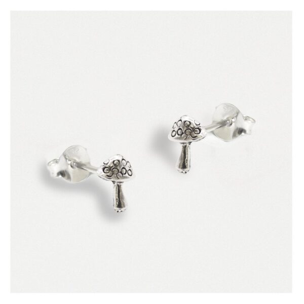 Silver Mushroom Stud