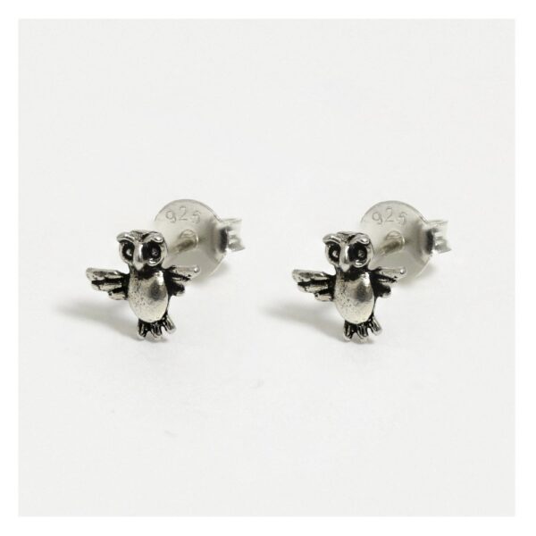 Silver Owl Stud