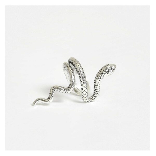 Silver Snake Ear Cuff