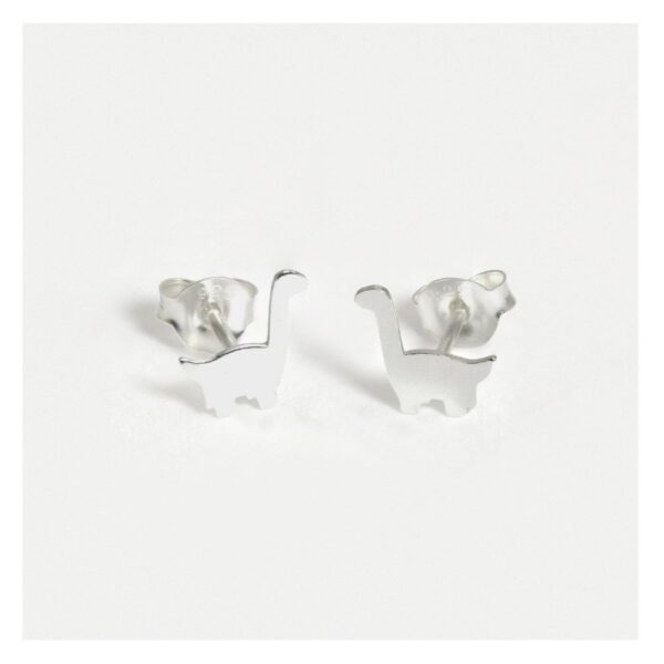 Silver Stegosaurus Studs