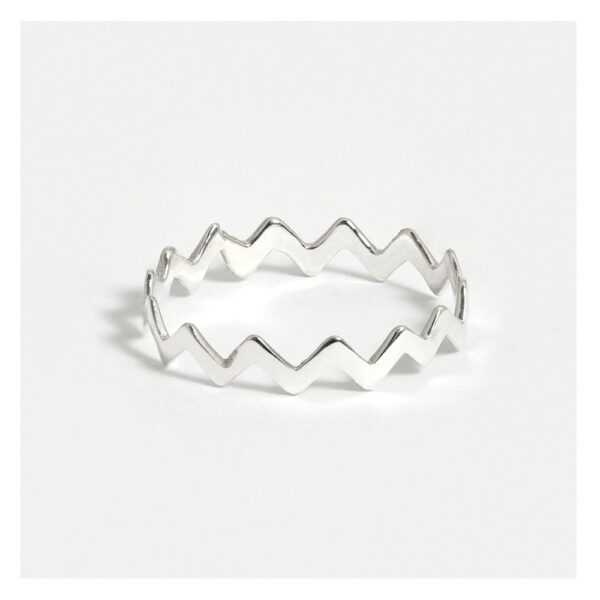 Silver Zig Zag Ring