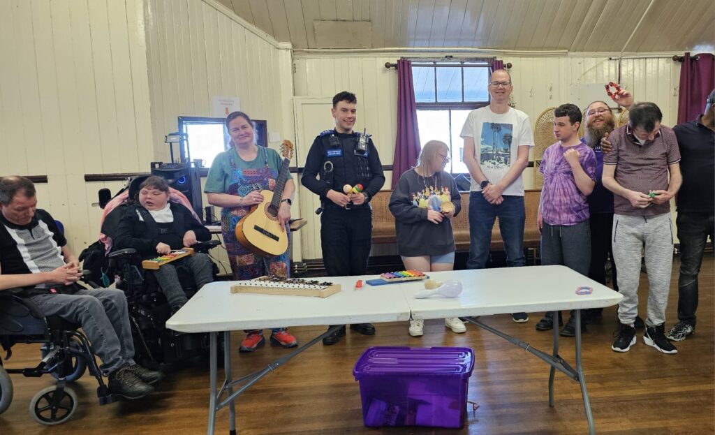 PCSO Tom Hannon popped in for a visit with the group strengthening our connection with North Wales Police.