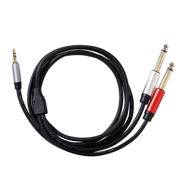 3.5mm stereo jack 2x 6.35mm 1/4" mono jack 2mtr dj cable aux