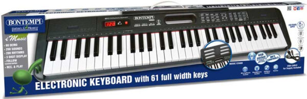 Bontempi Digital Keyboard featuring 61 full-width keys