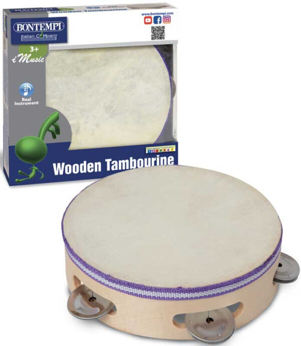 Bontempi Wooden Tambourine