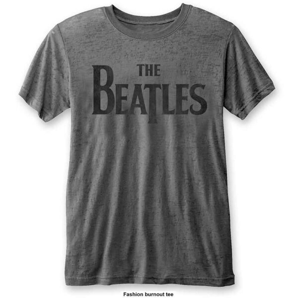 The Beatles Unisex Burnout T-Shirt: Drop T Logo