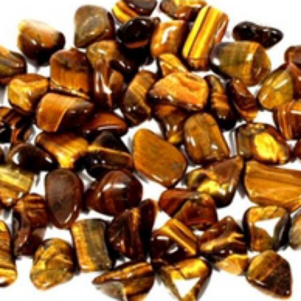 Tigers eye tumblestones