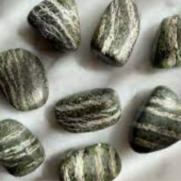 Chrysotile serpentine tumblestones