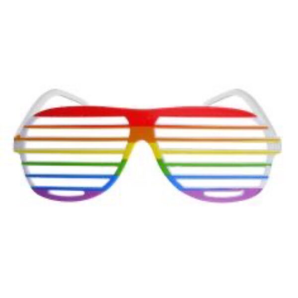 Pride rainbow glasses