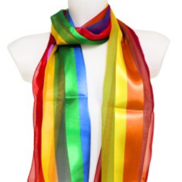 Pride rainbow scarf