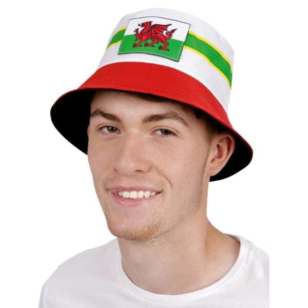 Wales Welsh Cymru Reversible Bucket Hat