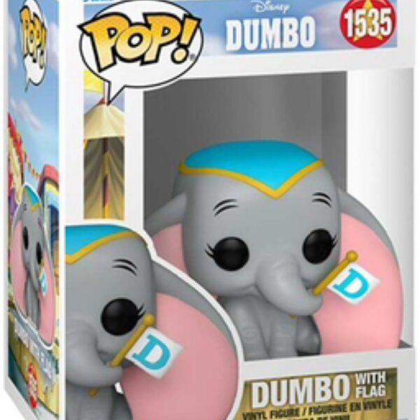 Funko pop Dumbo with flag